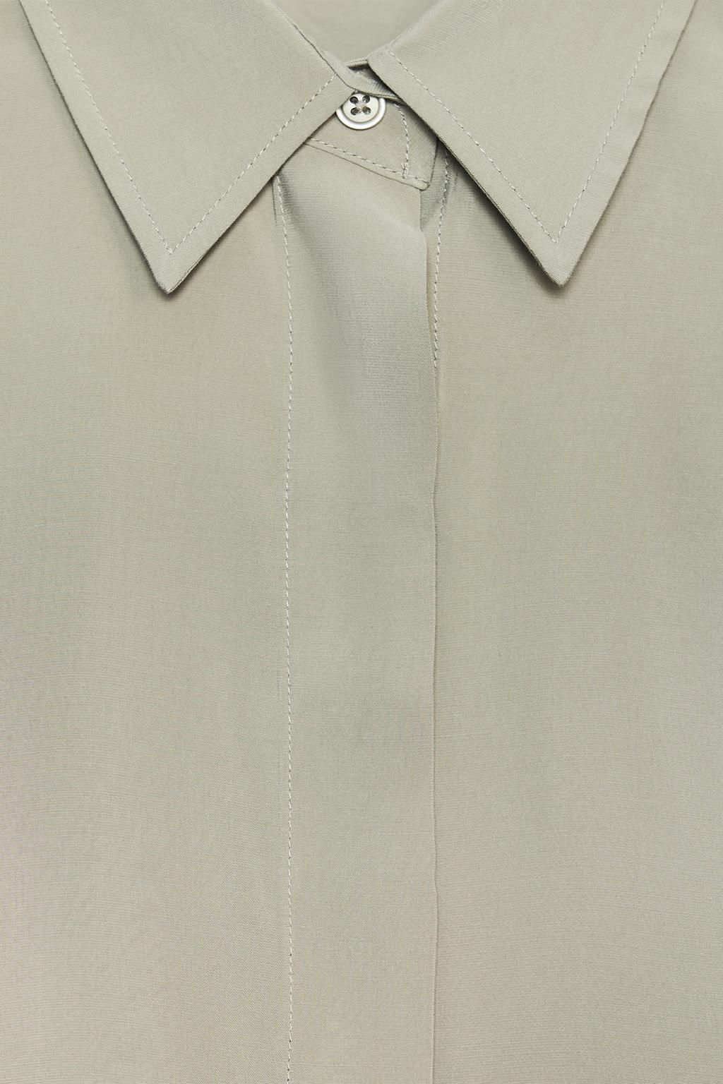 SHORT SLEEVE FLOWING SHIRT - Zara фото 7