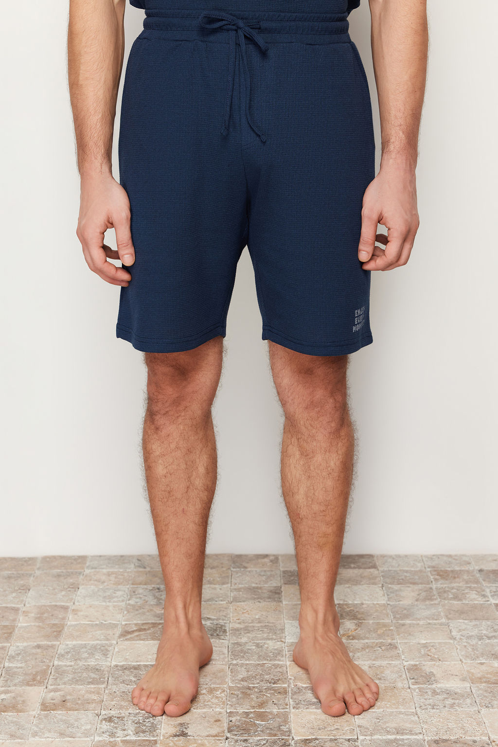 TRENDYOL MAN Mavi Regular Fit Waffle Sortlu Pijama Tak?m? TMNSS23PT00032 - Trendyolmilla фото 39