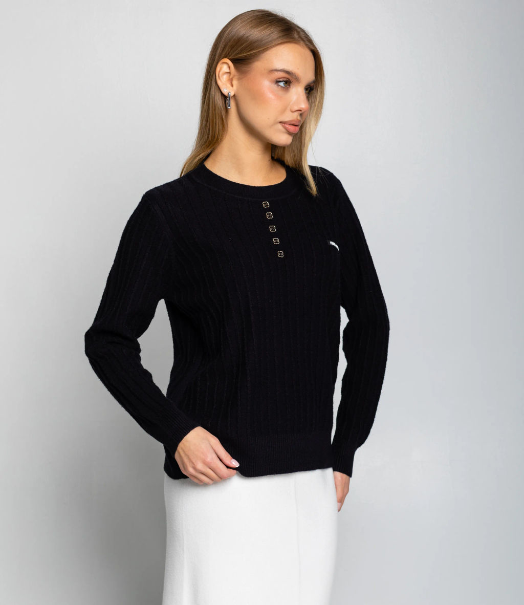 Джемпер #КТ8201 (5), чёрный - Dommod фото 2