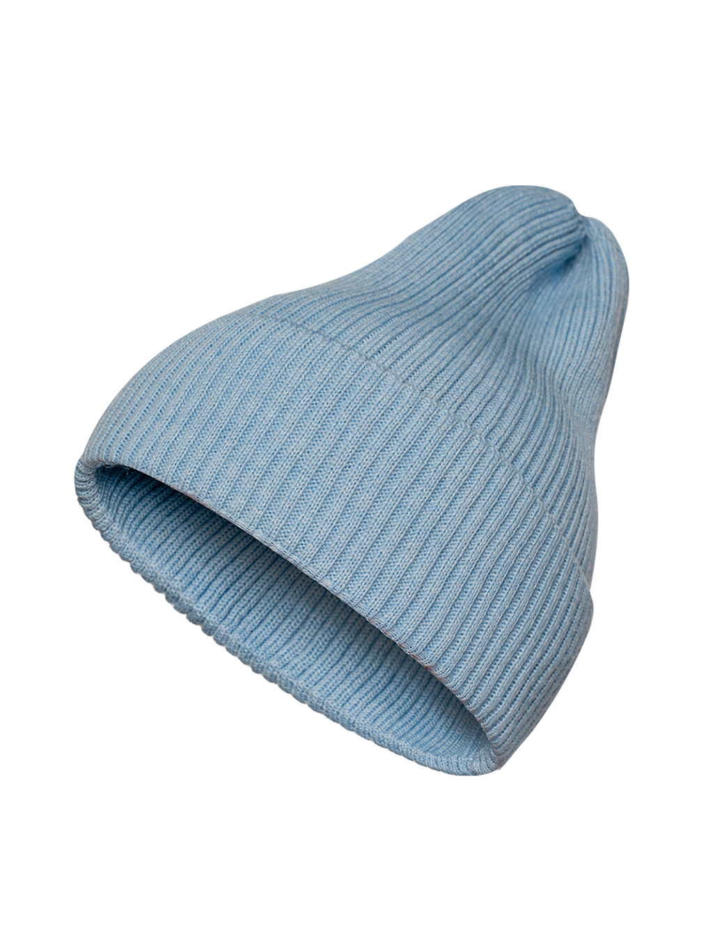 Шапка детская вязаная светлоголубая