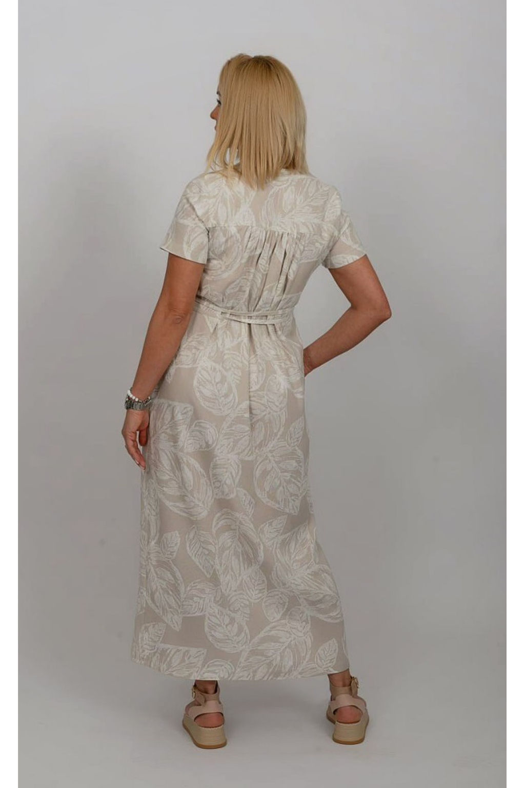 Льняное платье 019Л - Новый лен фото 3