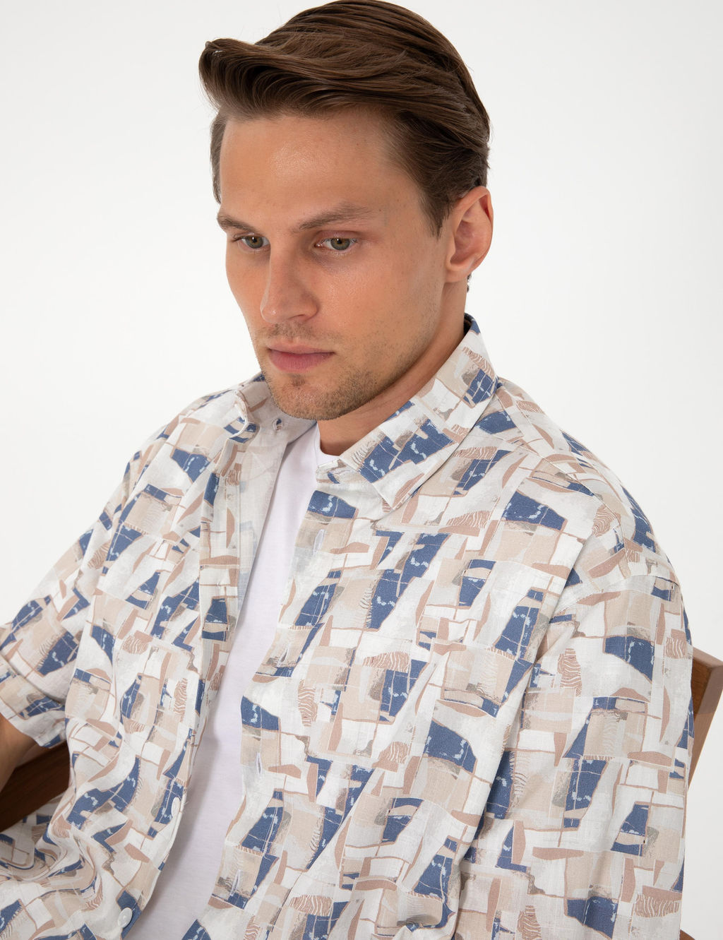 Mavi Oversize K_sa Kollu G_mlek