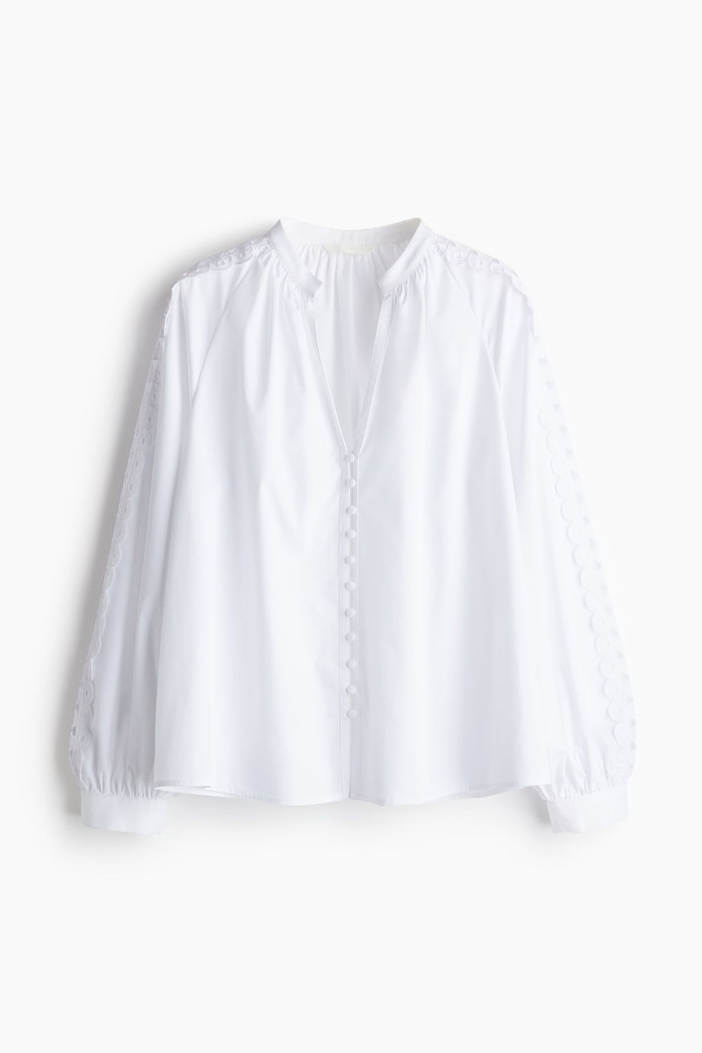 Blusa de algodon con detalle bordado - H&m фото 5