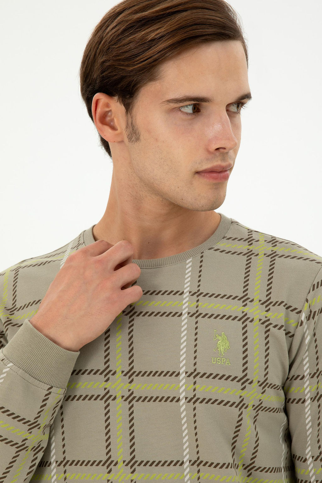 Мужской свитшот светло-хаки Неожиданная скидка в корзине - U.s. polo assn фото 2