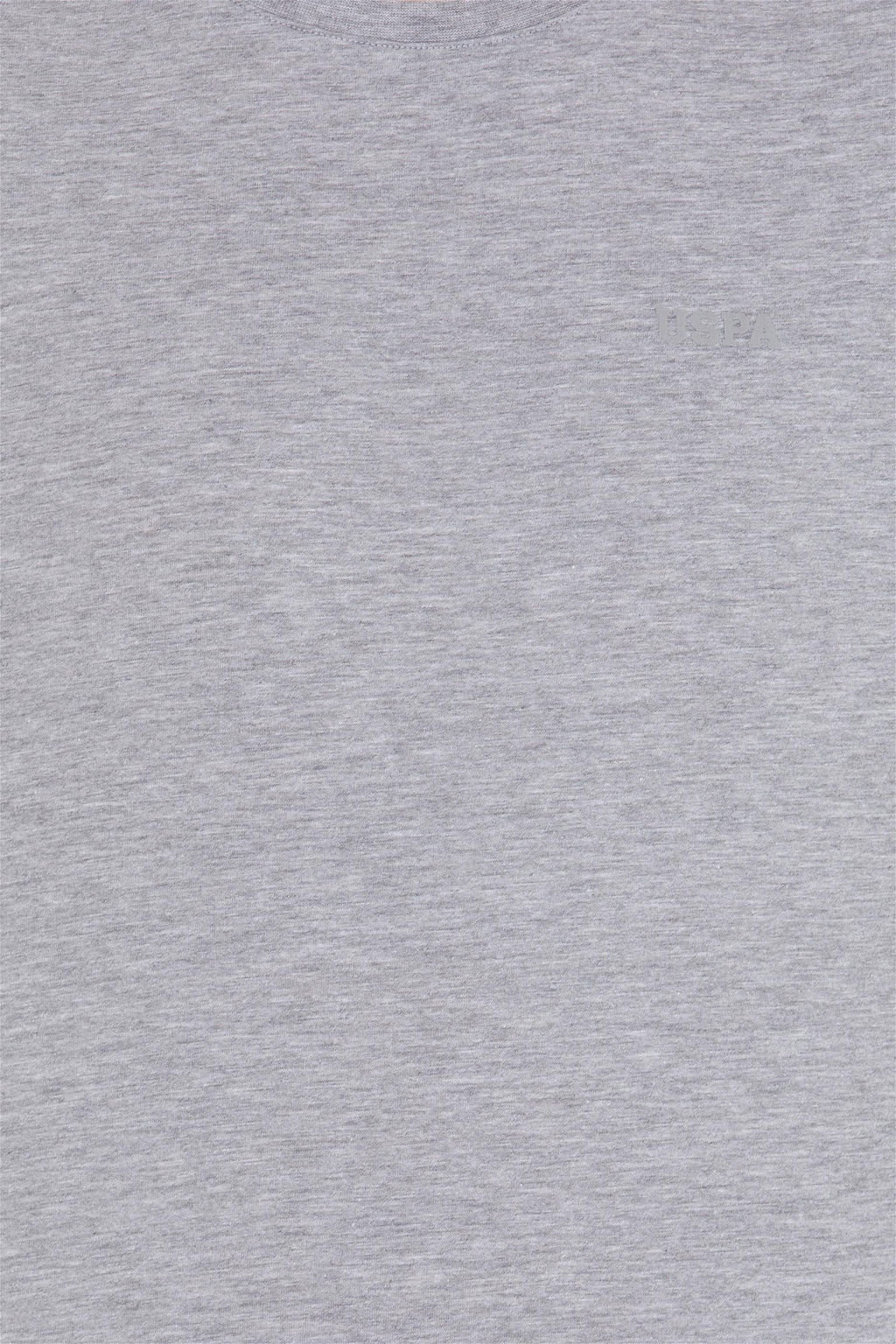 U. S. Polo Assn Мужская серая меланжевая базовая футболка с круглым вырезом - U.s. polo assn фото 12