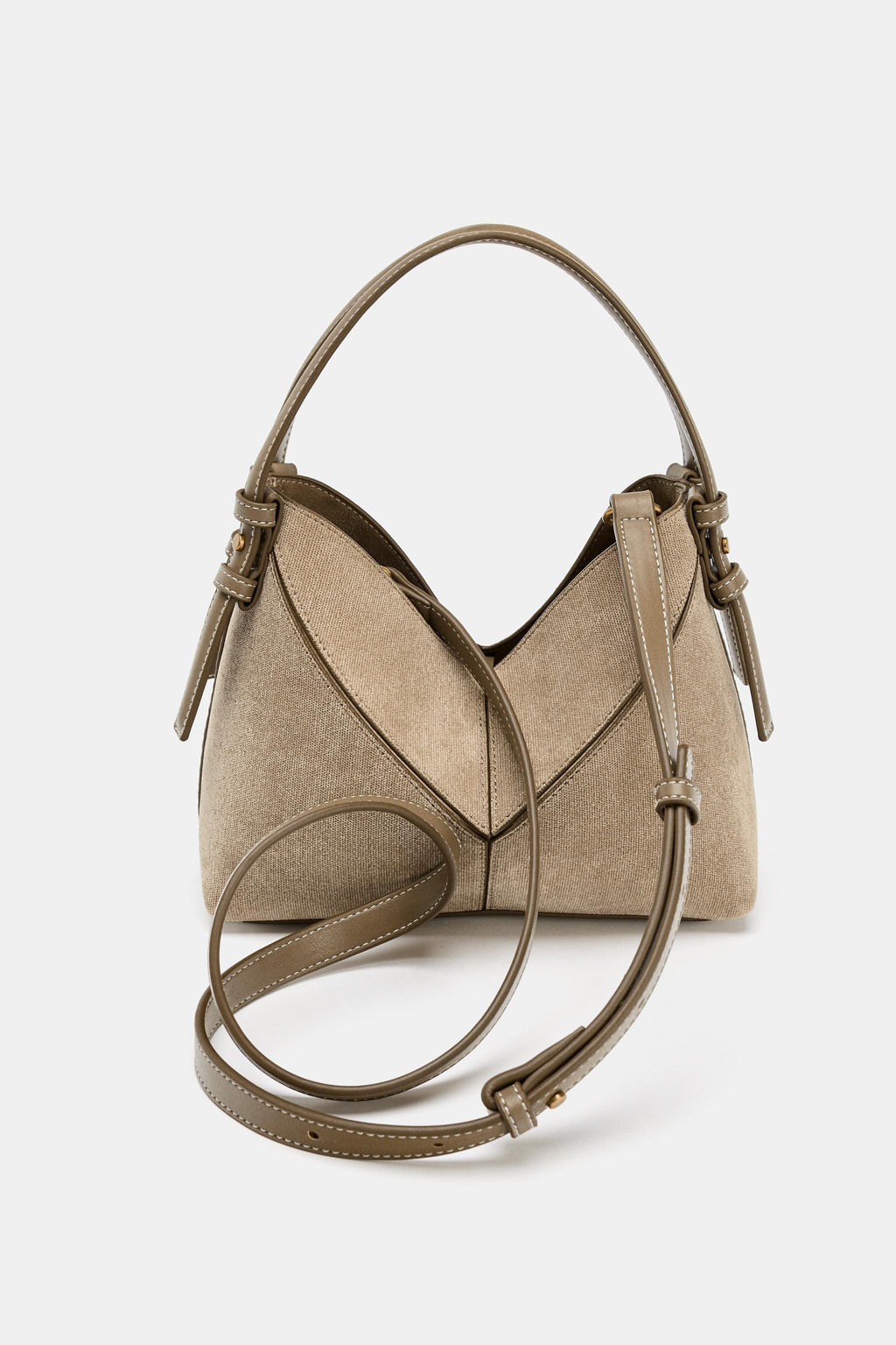 TOPSTITCH MINI TOTE BAG - Zara фото 5