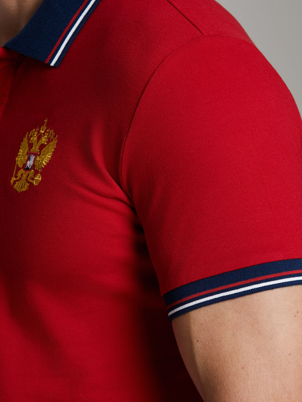 Поло мужское RUSSIA 65M-RR-1497 RED-N-ROCKS - Addic фото 6