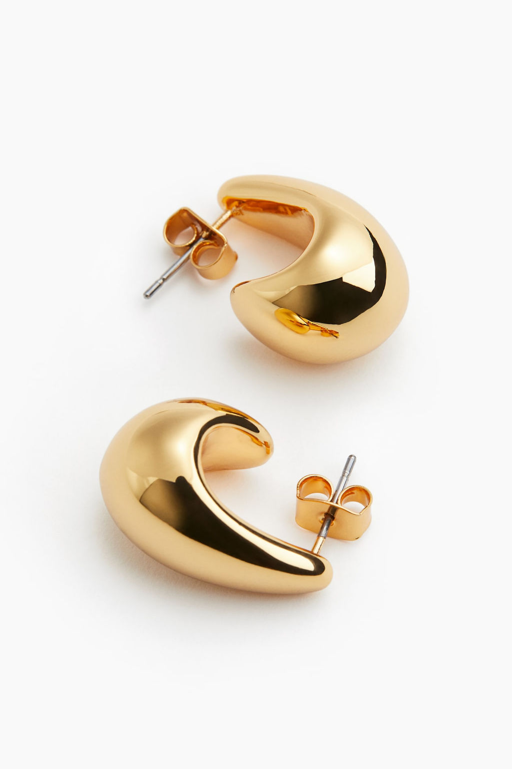 Pendientes cupula chapados en oro - H&m фото 5