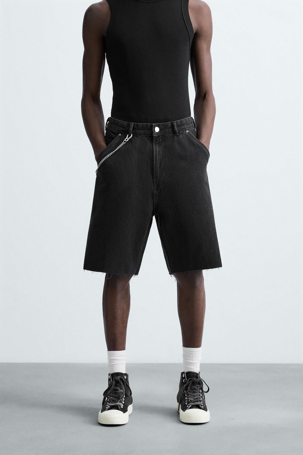 CARPENTER POCKET DENIM BERMUDA SHORTS - Zara фото 11