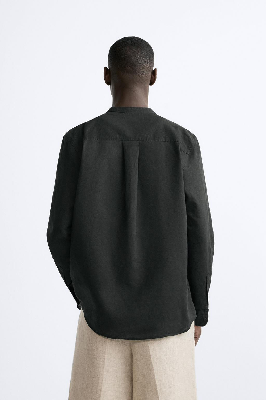 PAMUKLU KETEN GOMLEK - Zara фото 7