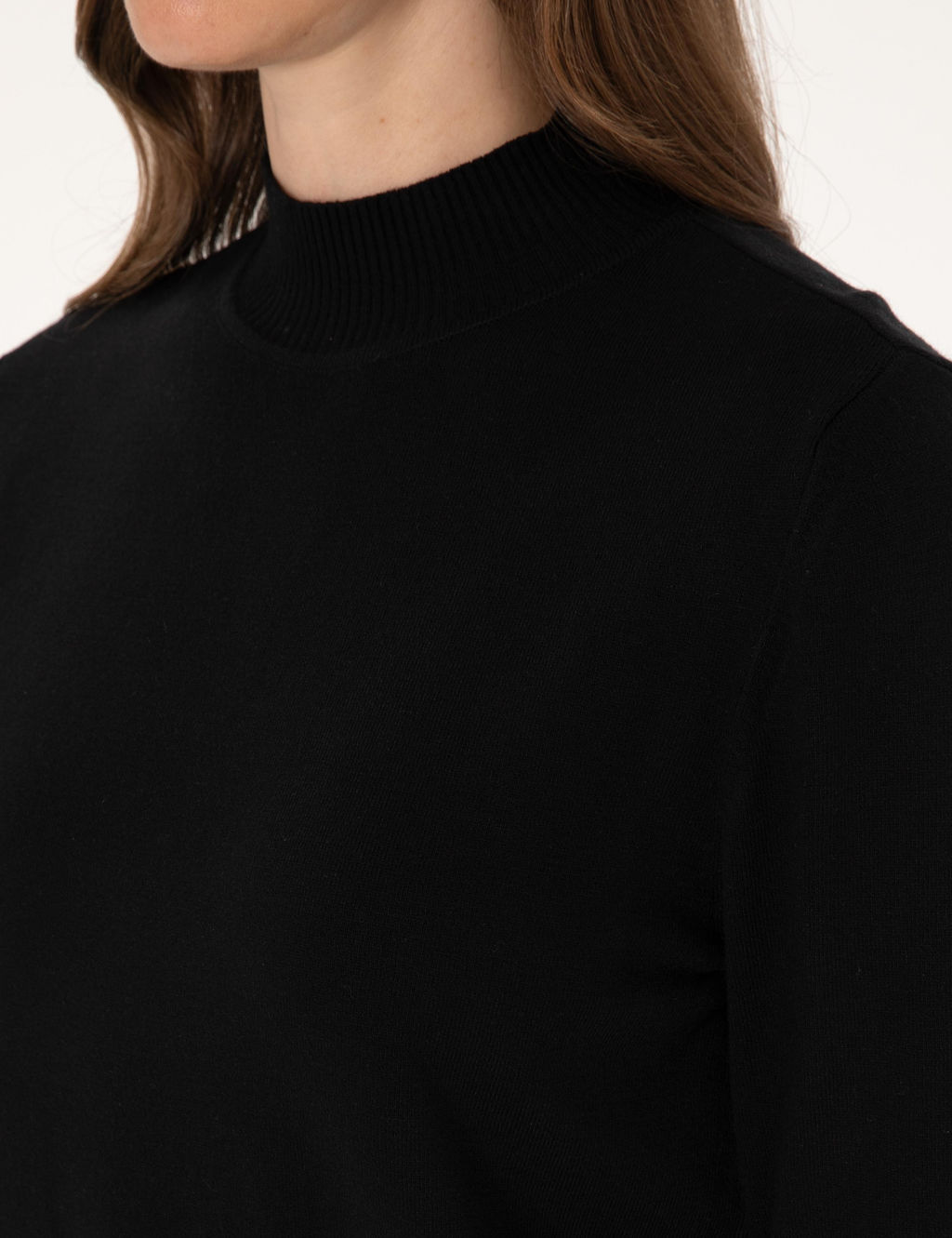 Siyah Slim Fit Basic Kazak - Pierre cardin фото 7