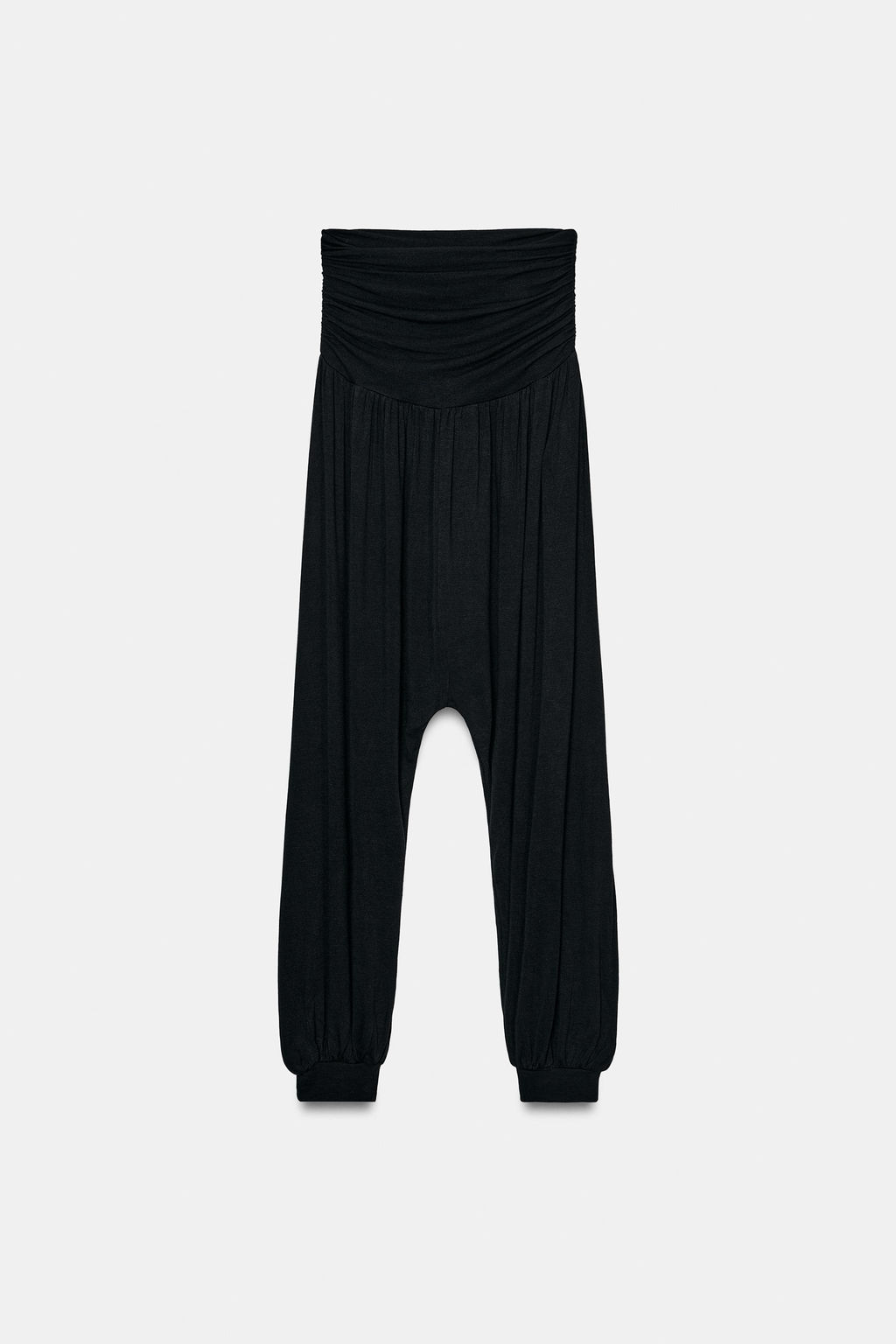 PANTAL?N BAGGY FLUIDO / Negro - Zara фото 8