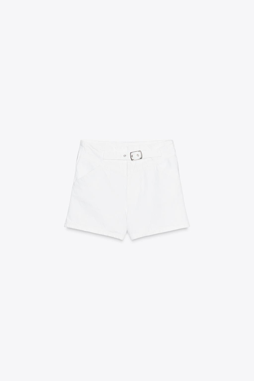 Z1975 MID-WAIST SHORTS WITH FRONT LOOP - Zara фото 3