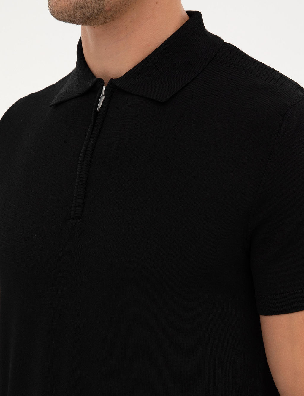 Siyah Slim Fit Kazak - Pierre cardin фото 7