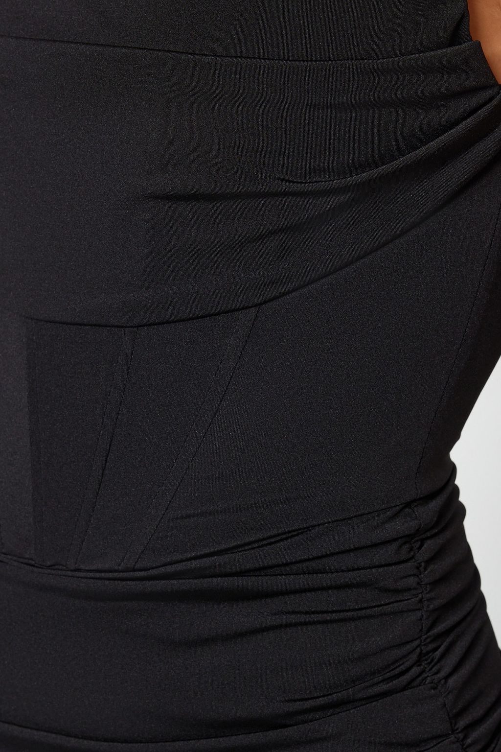 TRENDYOLMILLA Yag Yesil Vucuda Oturan Astarl? Korse Detayl? Orme K?sa Abiye Gece Elbise TPRSS23EL00174  фото 5
