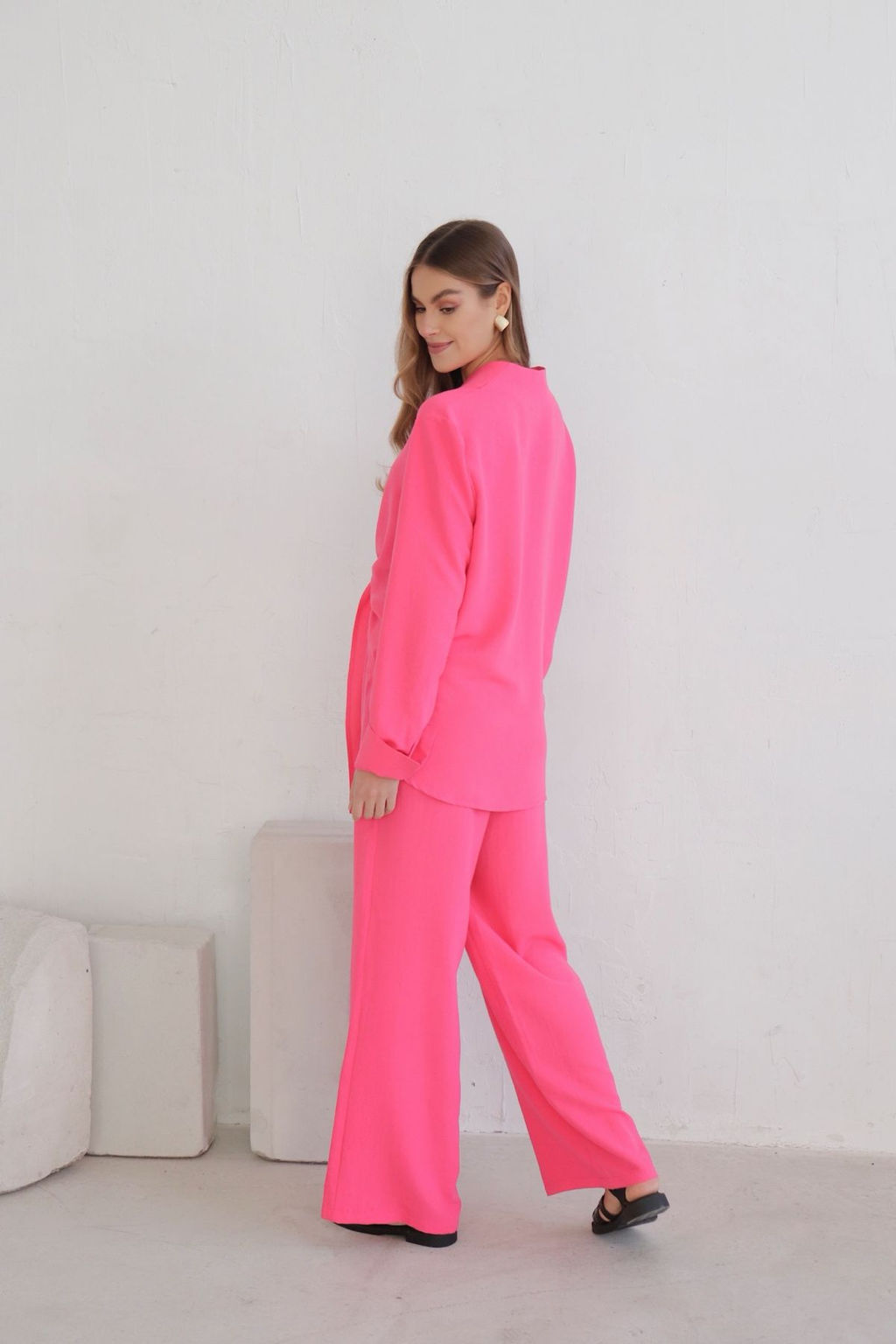 10355 Костюм с завязками и широкими брюками - Martichelli фото 8