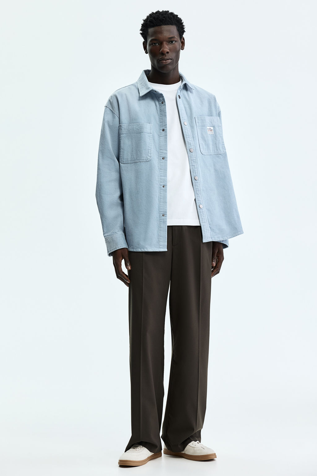 Camisa oversize en pana de algod?n - H&m фото 4