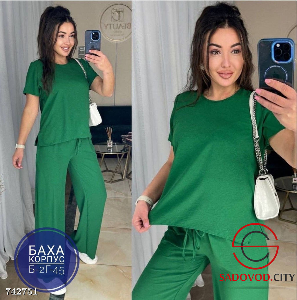 Летний брючный костюм двойка - Bruno фото 6