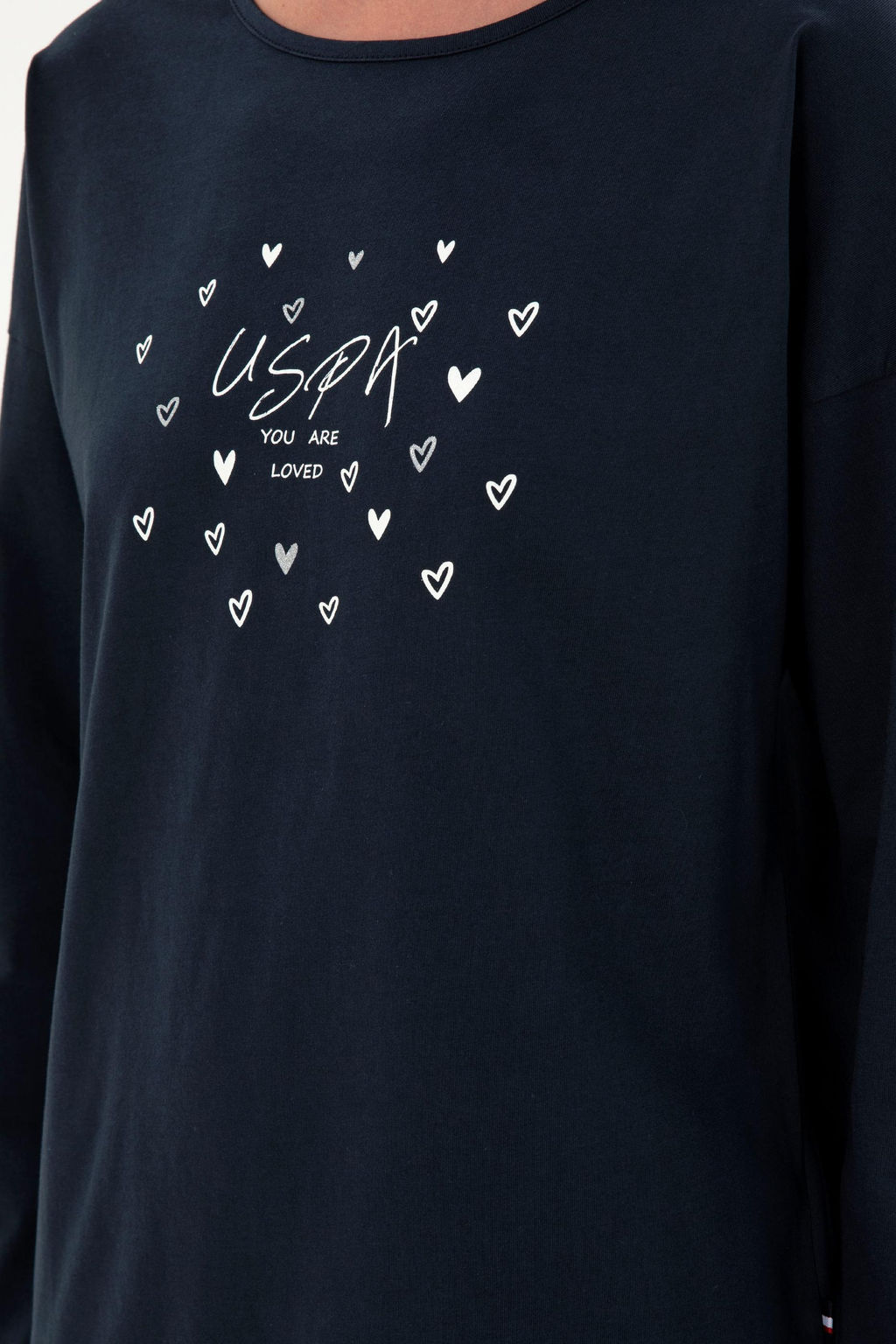 Женский темно-синий пижамный комплект Неожиданная скидка в корзине - U.s. polo assn фото 6