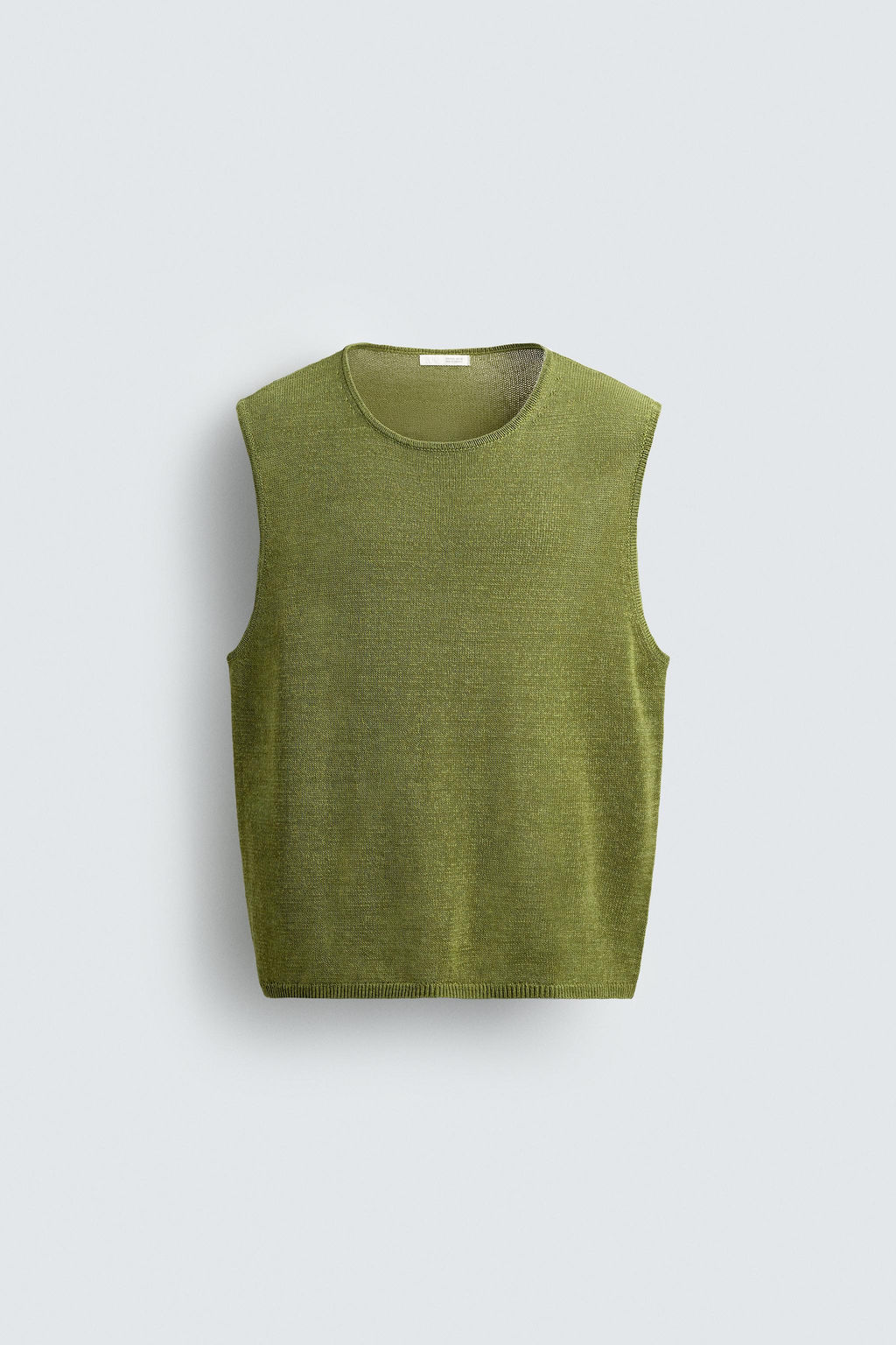 LINEN BLEND KNIT VEST - Zara фото 7