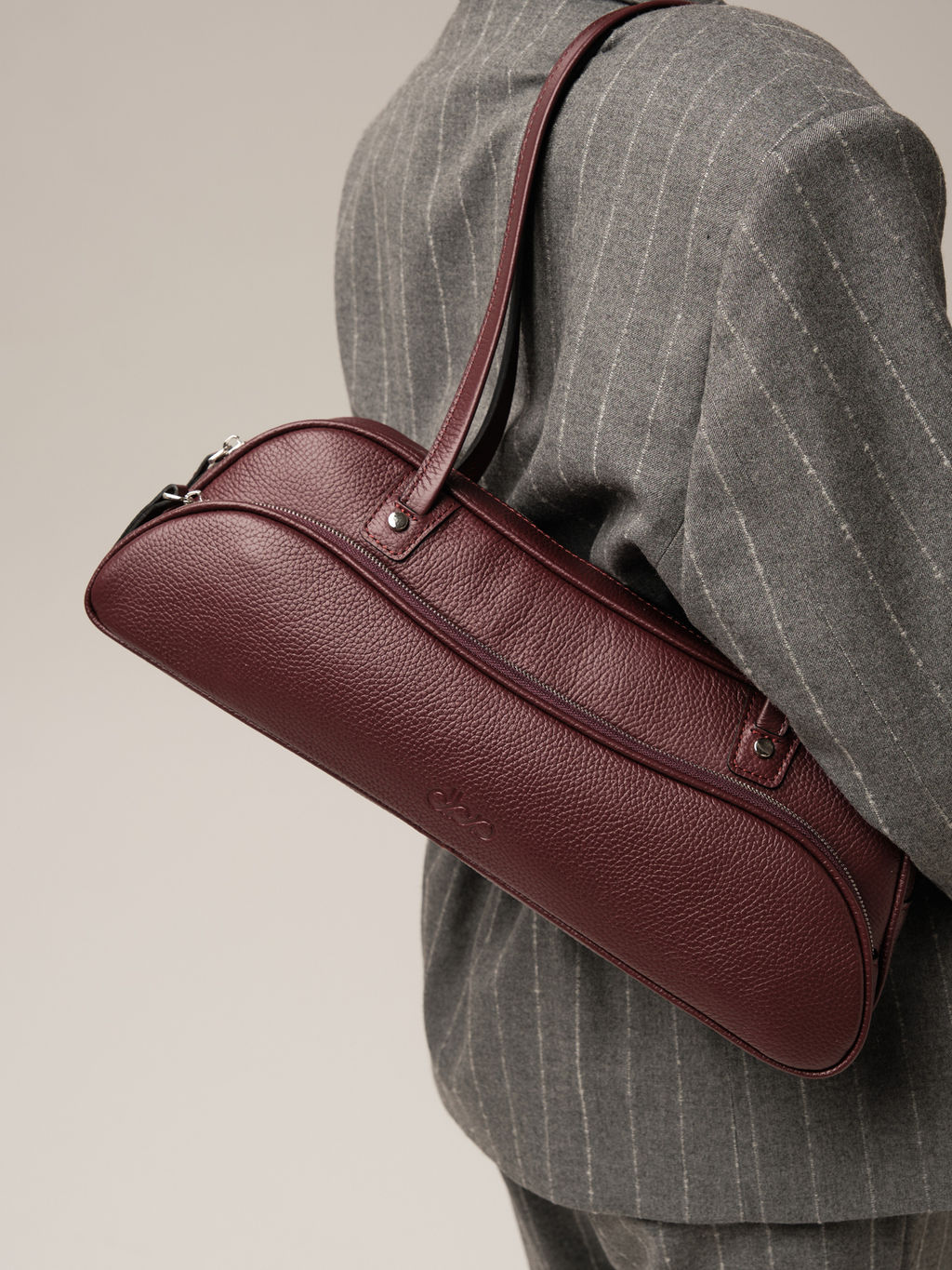 Кожаная сумка Roxy DBR 31186 зимняя вишня фото 3