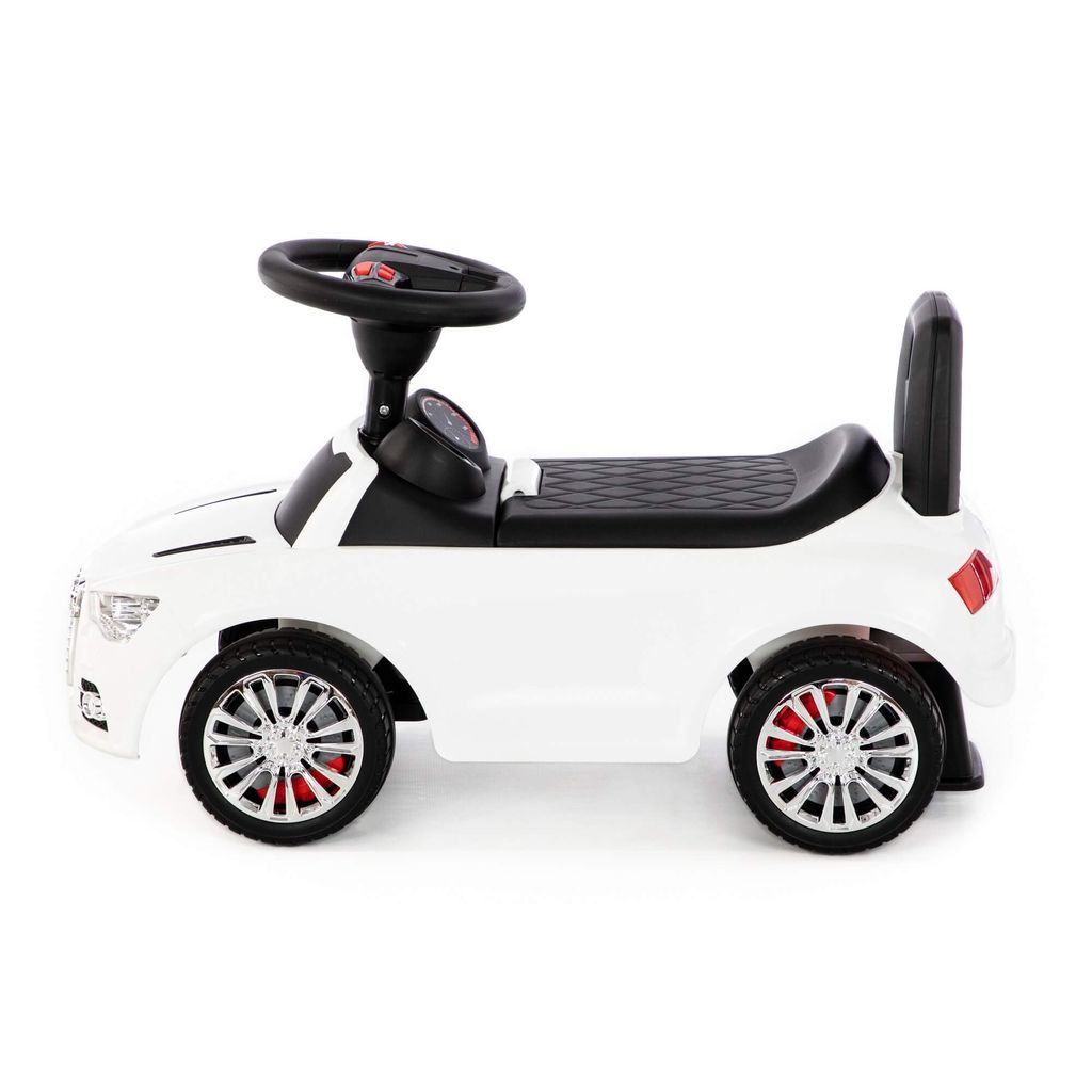 Каталка-автомобиль SuperCar №2 со звуковым сигналом (белая) - Полесье фото 2