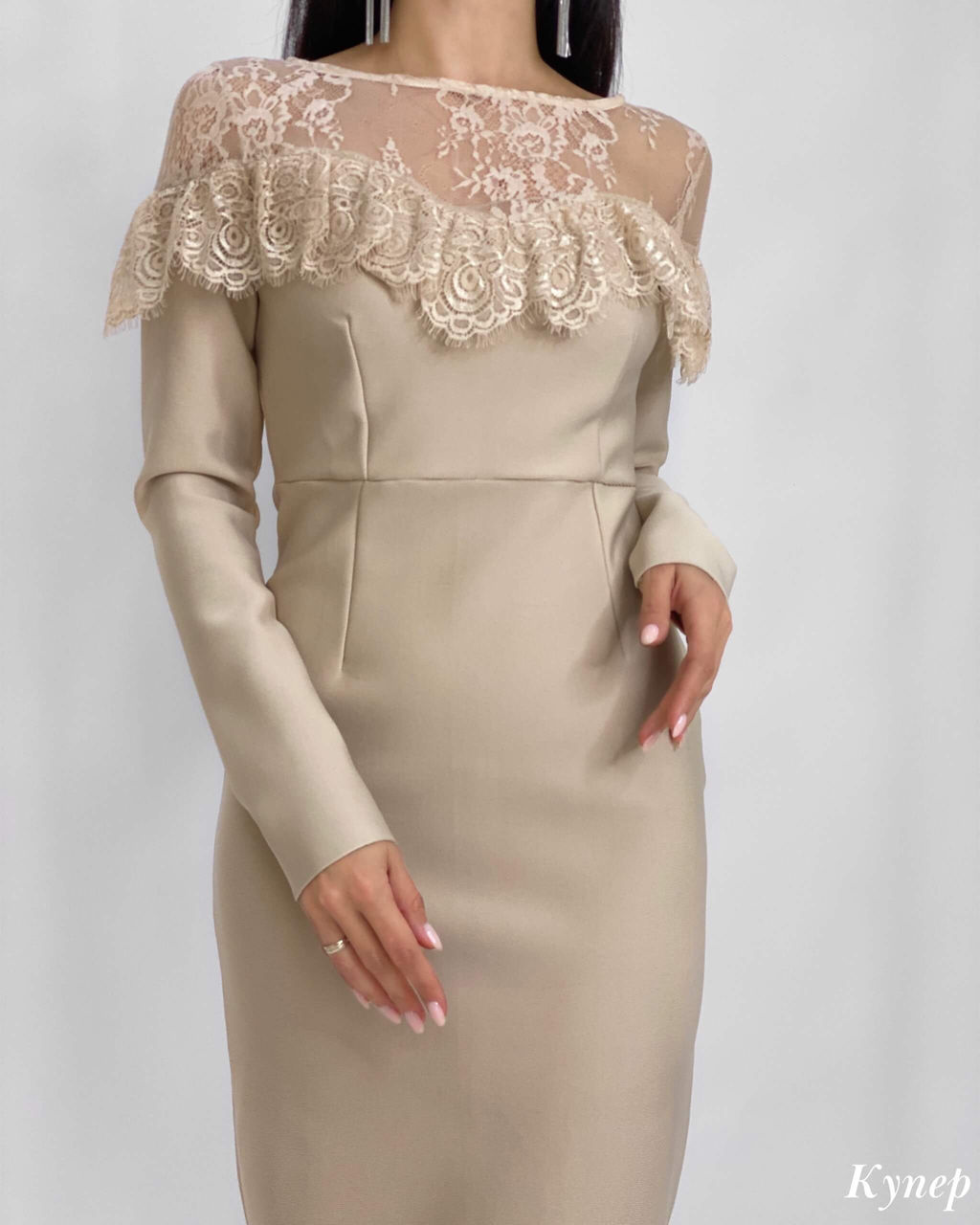 Платье Купер (бежевый) - Nadi bordo фото 4