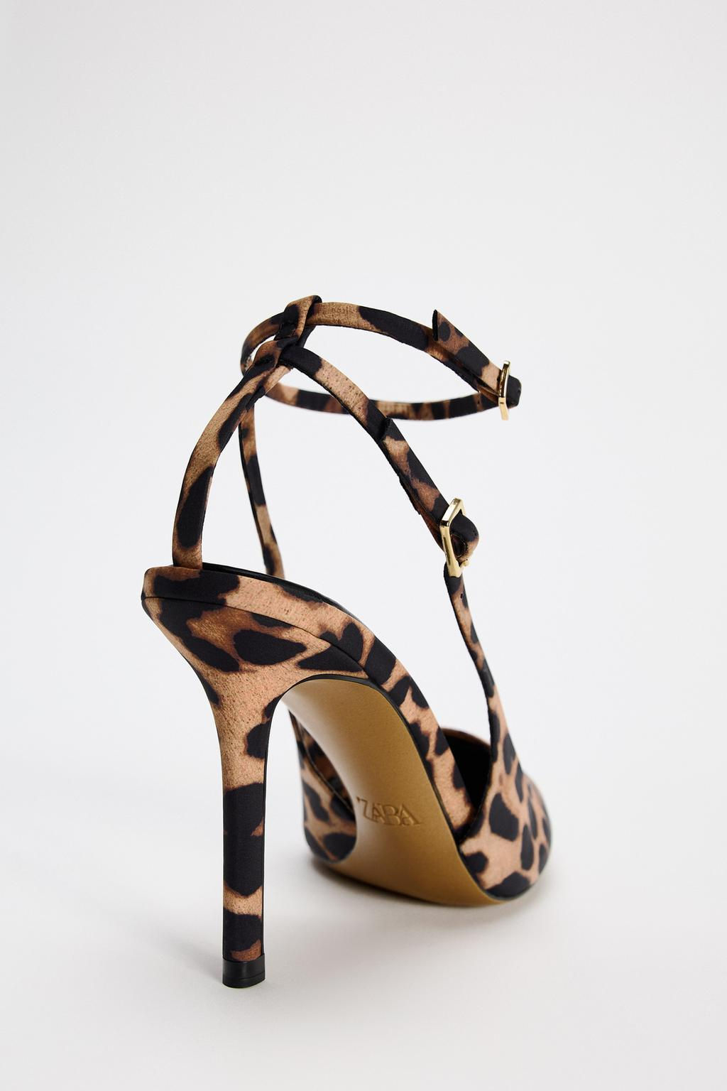 ANIMAL PRINT SLINGBACK HIGH HEELS - Zara фото 11