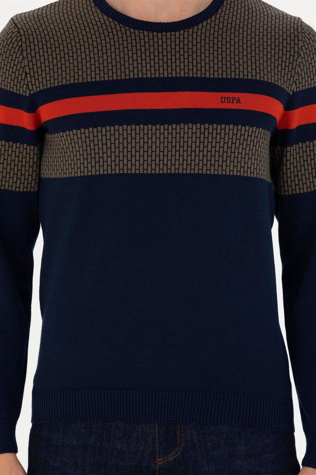 U. S. Polo Assn / Мужской темно-синий свитер - U.s. polo assn фото 6