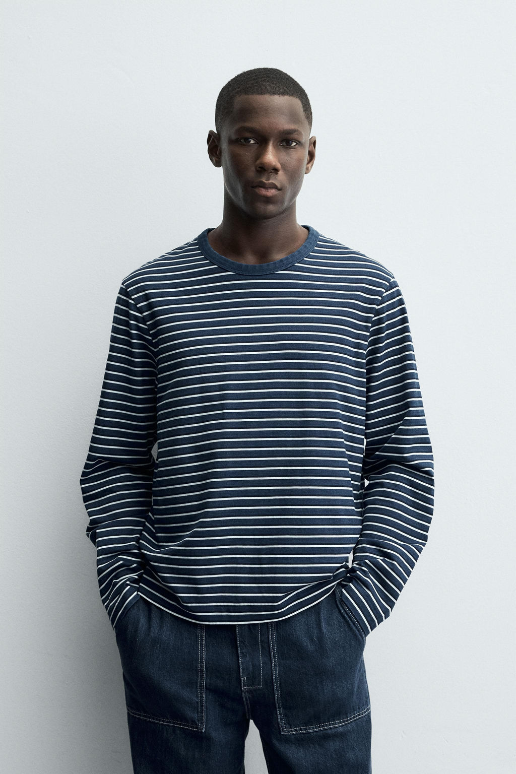 JACQUARD STRIPE T-SHIRT - Zara фото 2