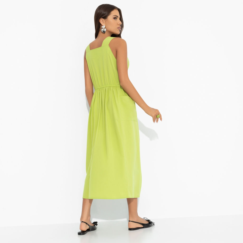 Сарафан с завязками на запах, Захватывающе стильная (лайм) - Charutti фото 11