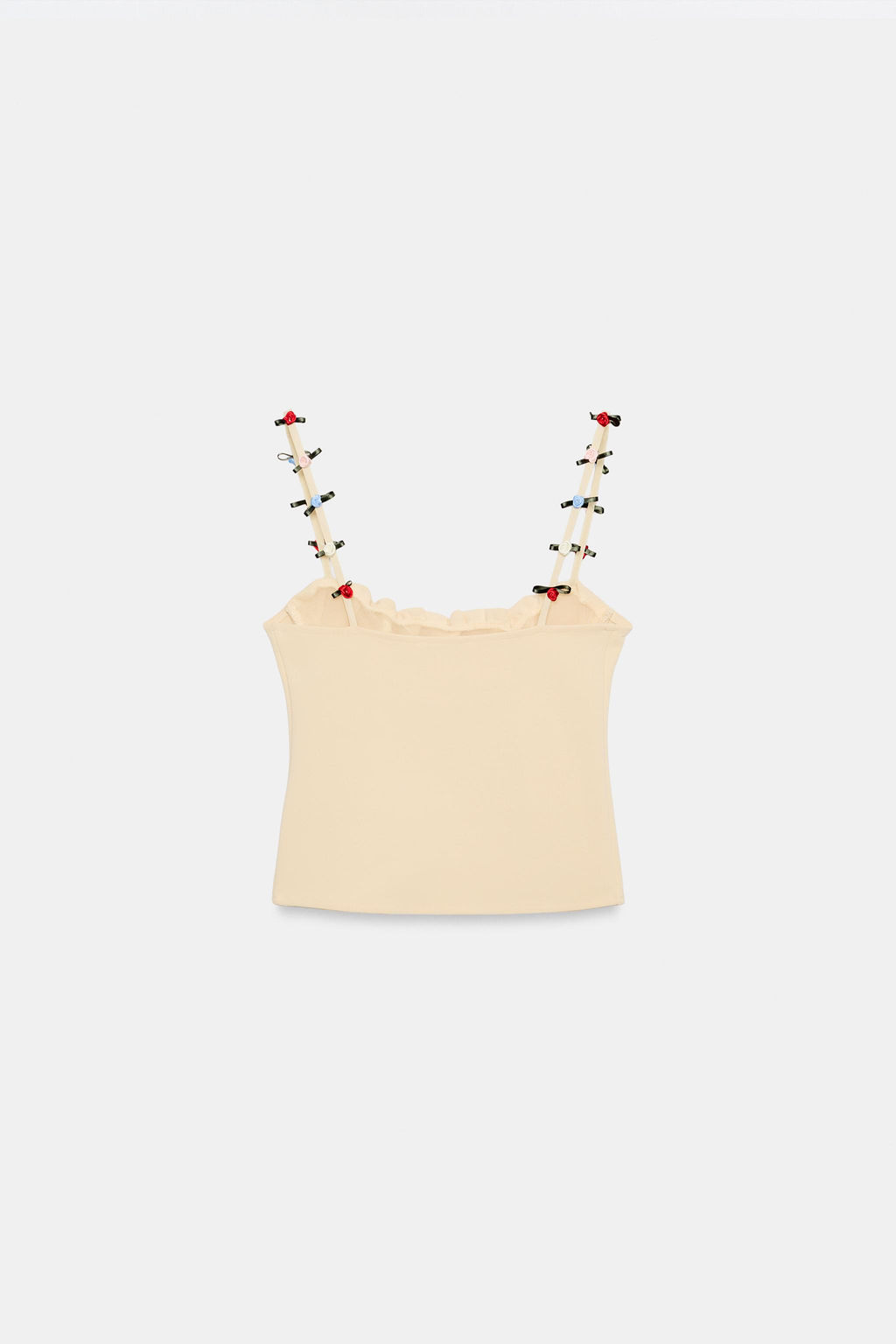 TOP CORSETERO STRETCH FLORES / Amarillo pastel - Zara фото 6