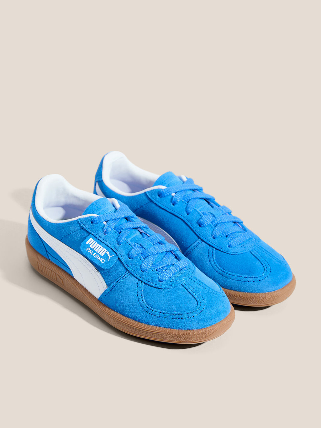 Детские кеды PUMA Palermo Jr Артикул 4587563, ярко-голубой