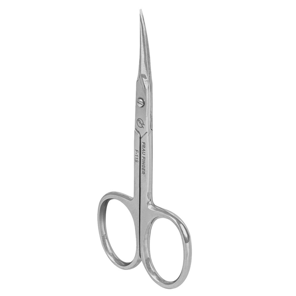 Frau Finger Ножницы маникюрные для кутикулы изогнутые / Classic FS-119SP, глянцевые, ручная заточка, 9,5 см