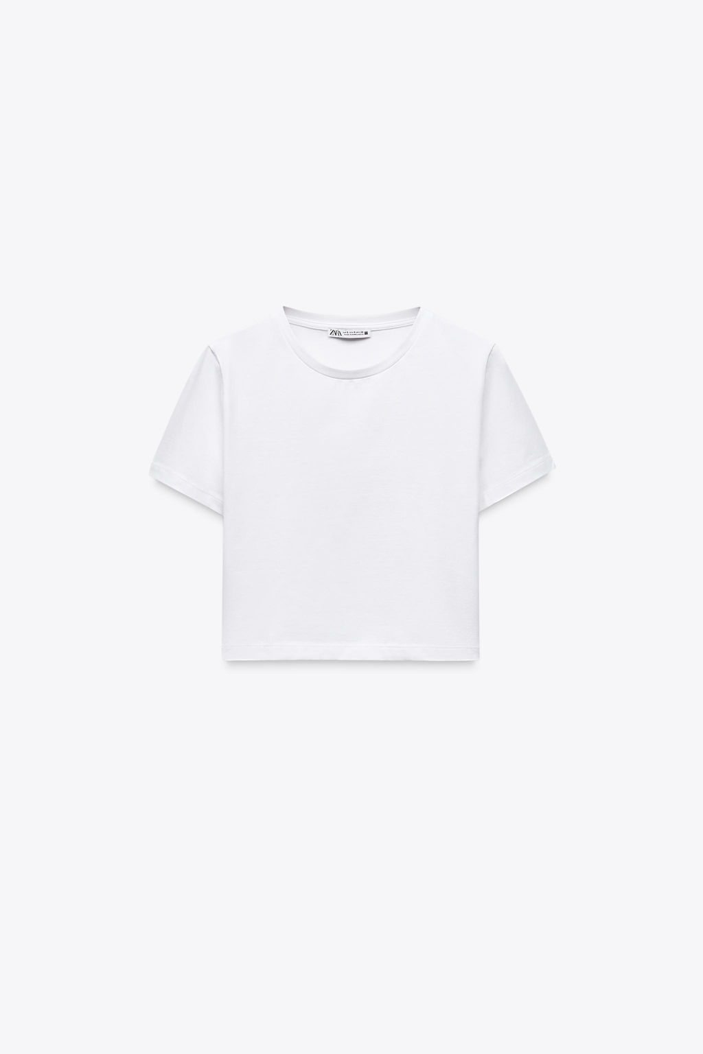 CROPPED STRETCH T-SHIRT - Zara фото 46