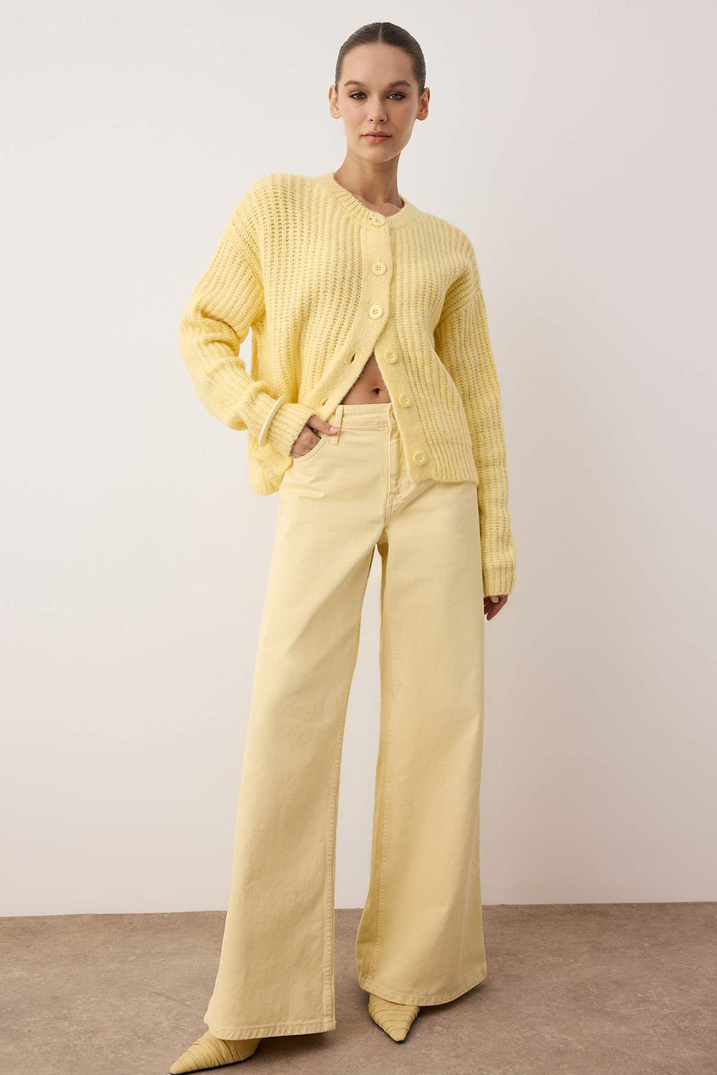 Wardrobe Essentials Sar? Yumusak Dokulu Basic Triko H?rka | TWOAW26HI00204