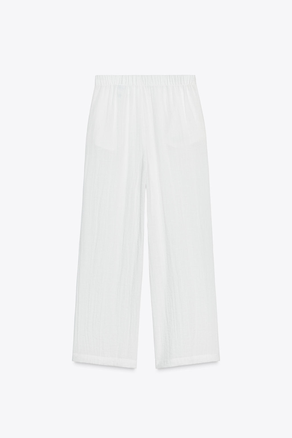 RUSTIC WIDE-LEG TROUSERS - Zara фото 13