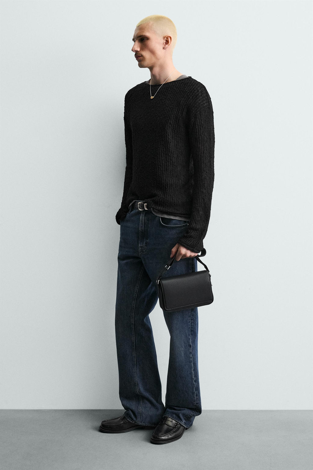 BANDOLERA TEXTURA / Negro - Zara фото 2