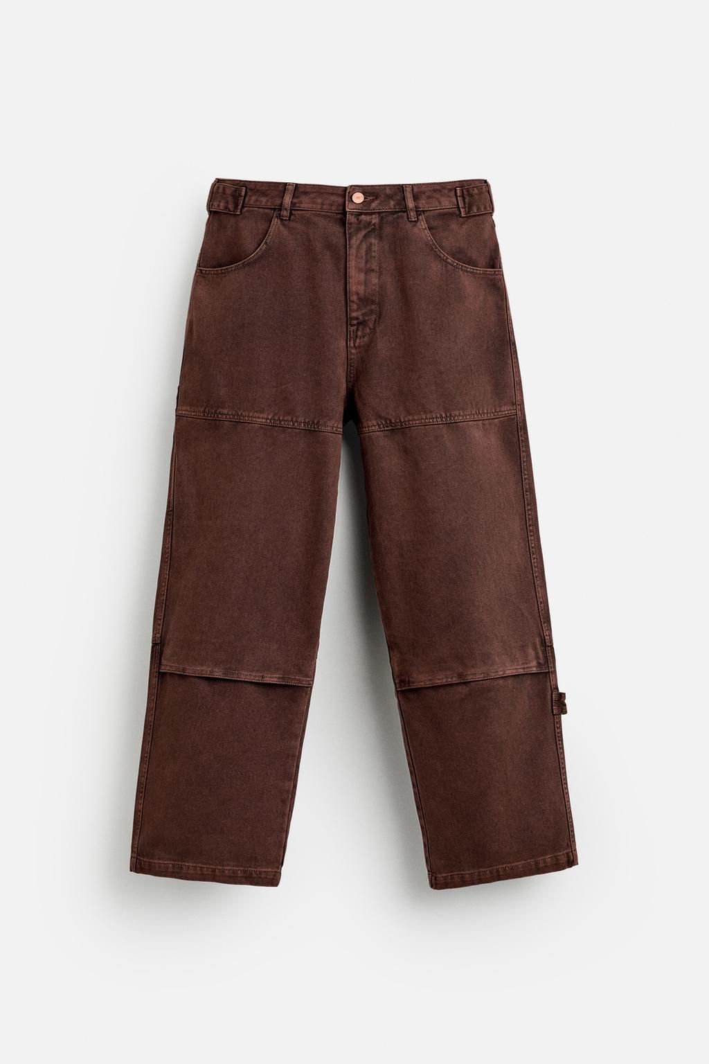 CARPENTER DENIM TROUSERS - Zara фото 6