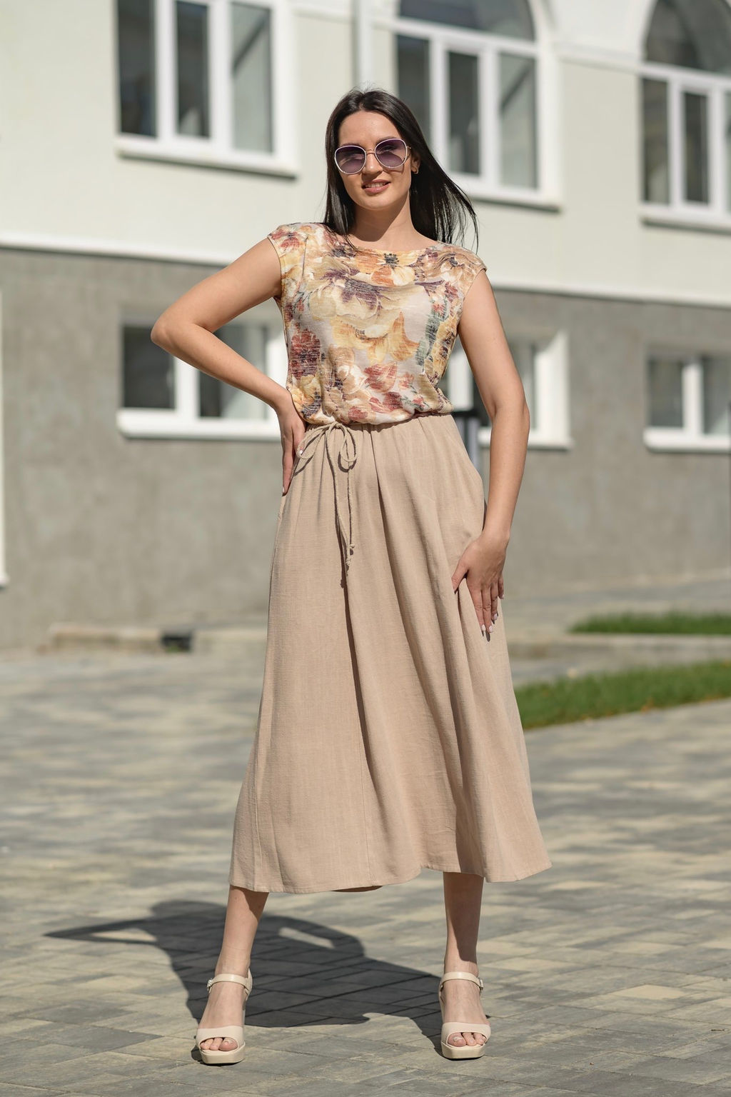 Платье 70% лен+30% вискоза