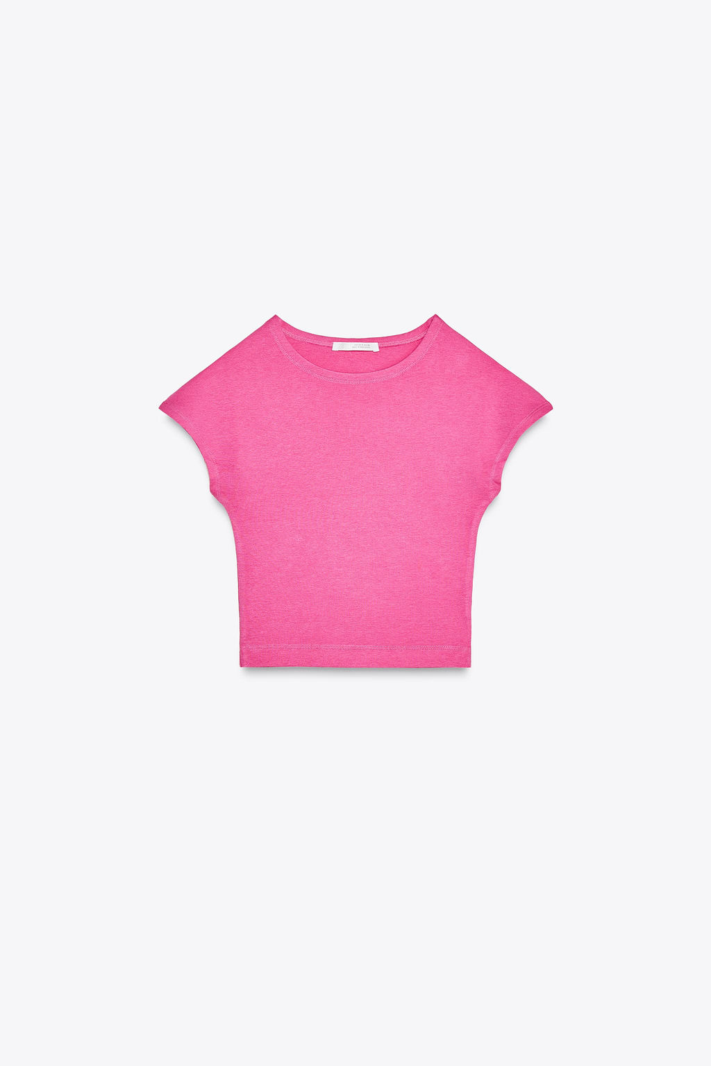 COTTON MODAL CROP T-SHIRT - Zara фото 5