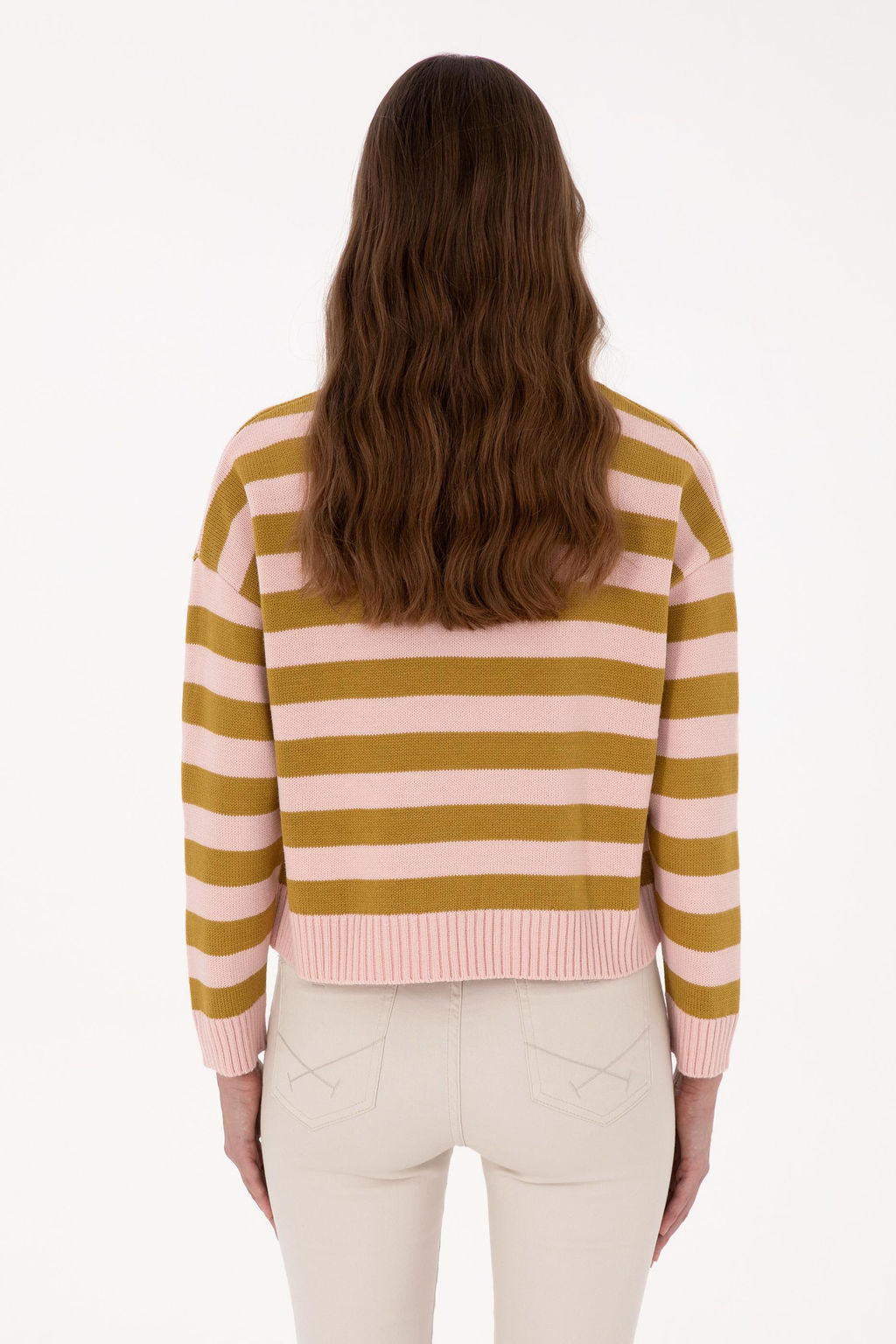 Kad_n Pudra _izgili Bisiklet Yaka Kazak - U.s. polo assn фото 5