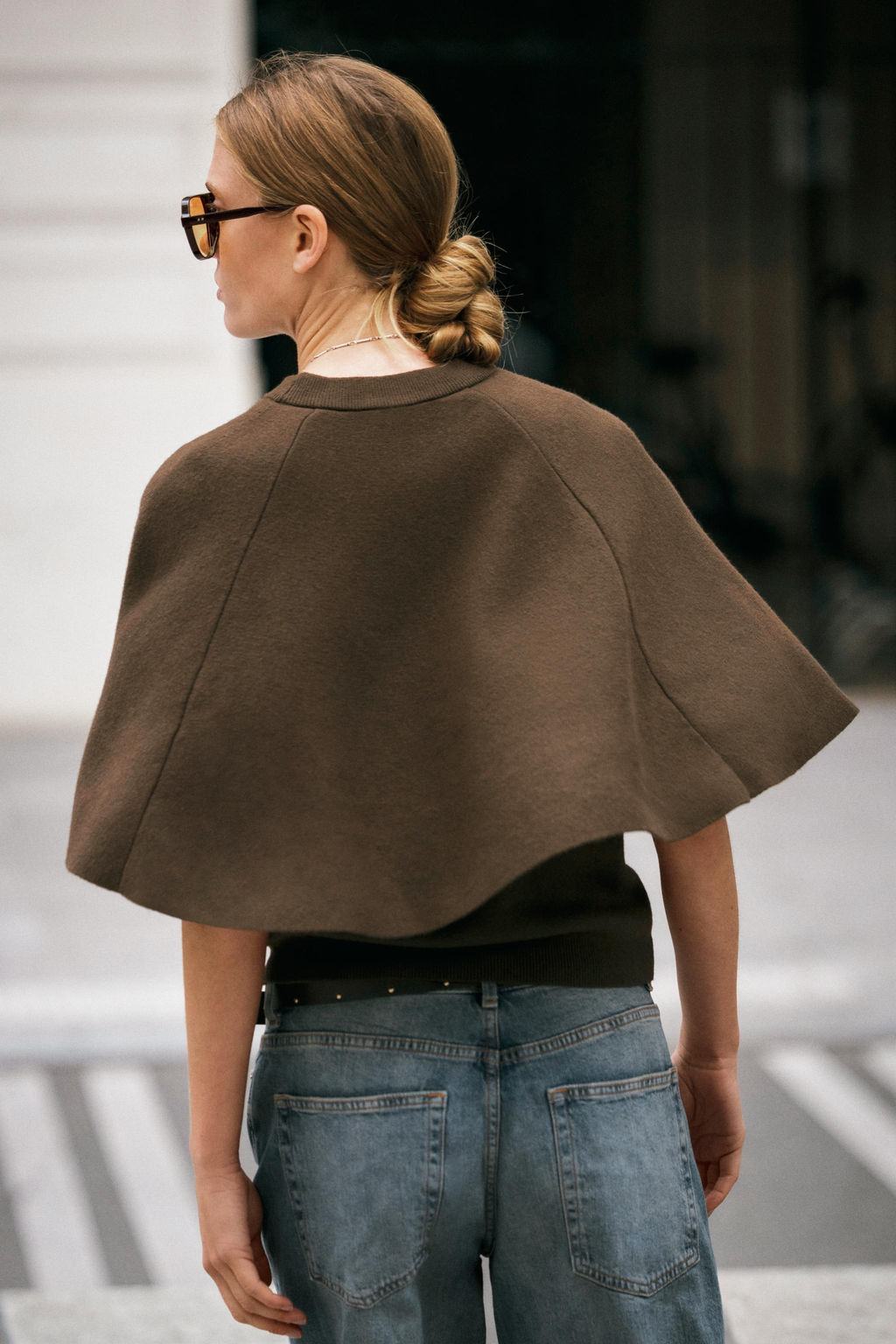KNIT CAPE SLEEVE SWEATER - Zara фото 4