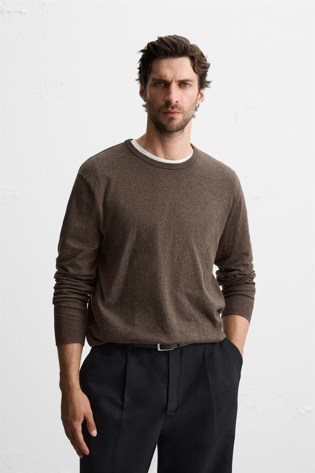 TEXTURED COTTON SWEATER - Zara фото 2