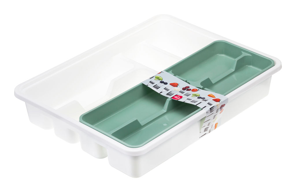 Лоток для столовых приборов 2-х уровневый арт.М1146, С1146-Л