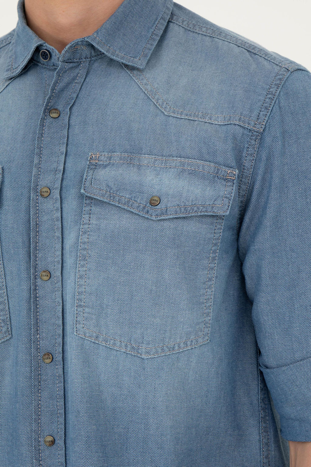 Erkek A__k Mavi Jean G_mlek - U.s. polo assn фото 7