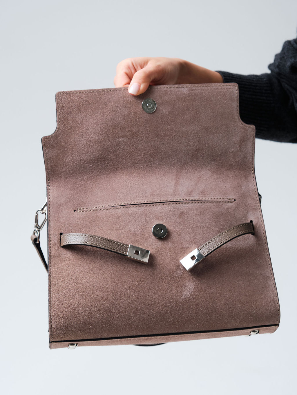 Замшевая сумка Rachel DBR 31361 капучино  фото 3