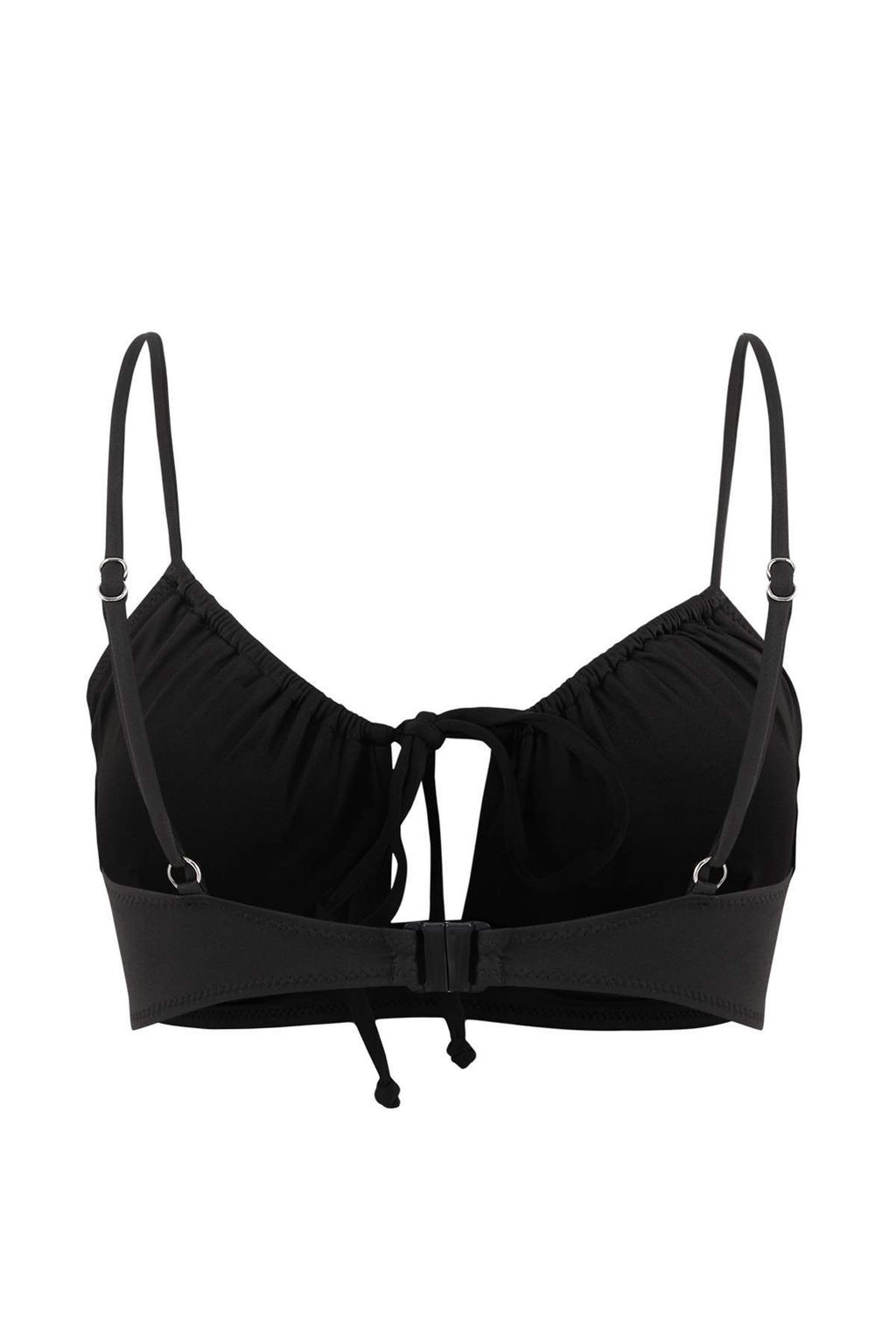 Siyah Bralette Tunelli Kapl? Bikini Ustu TBESS26BU00018