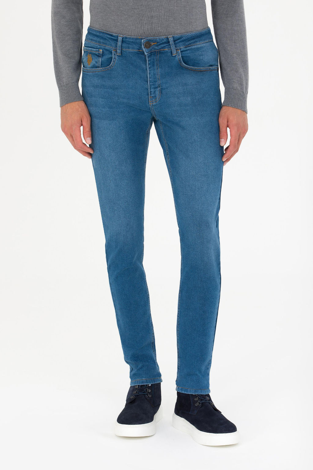 Мужские голубые джинсовые брюки Неожиданная скидка в корзине - U.s. polo assn фото 2