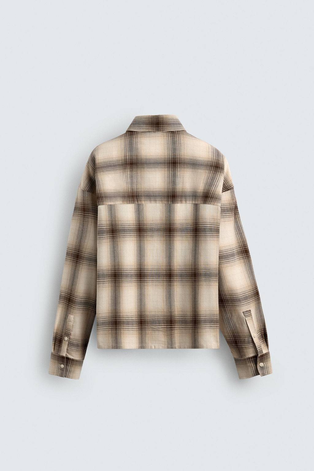 TEXTURED CHECK SHIRT - Zara фото 14